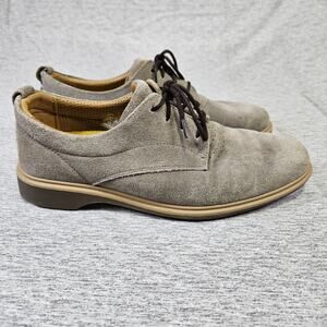 Amberjack Original Mens Italian Suede Oxford Comfort Soft Dress Shoe Slate 7.5